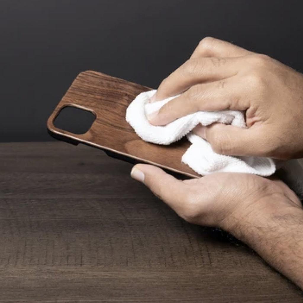 How to clean Your wooden phone case and smartphone Amidst COVID-19 - Oakywood