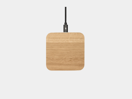 oakyblocks oak wooden wireless charger | oak