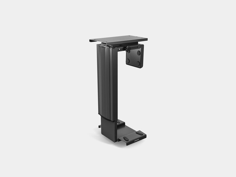 oakywood cpu desk mount in black | black