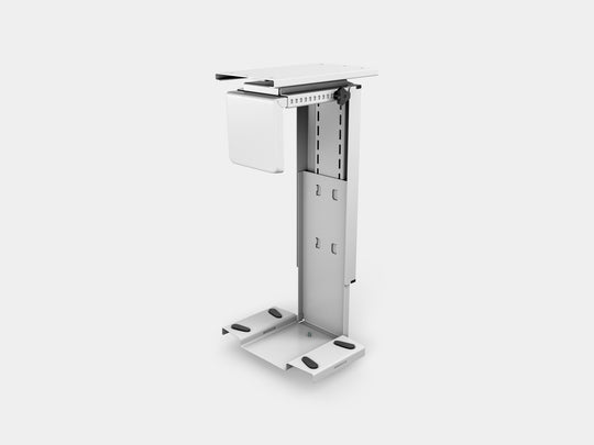 oakywood cpu desk mount in white details | white