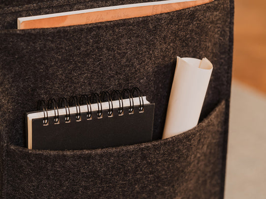 Oakywood Hanging Desk Organizer – modern hanging storage for keeping workspace essentials tidy | , ,
