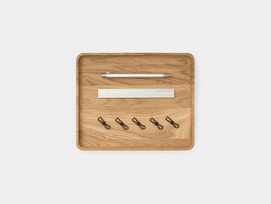 oakywood oak wooden tray medium size top view | oak, medium