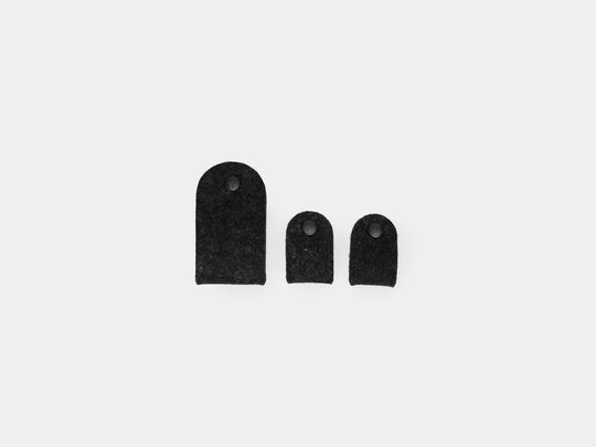 oakywood felt cable ties anthracite | anthracite