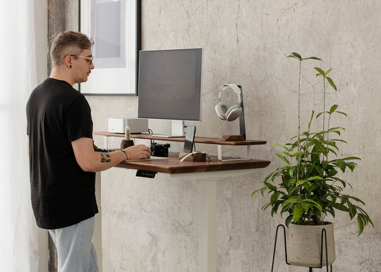 What is the optimal height for a standing desk?