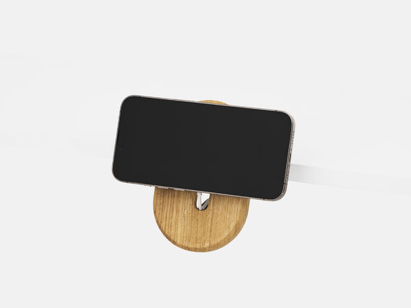 oak magsafe iphone desk shelf mount - StandBy | oak