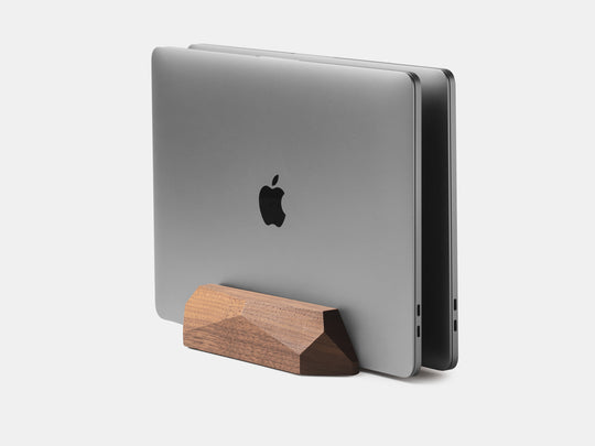 Laptop Vertical Storage Support Walnut Wood for Ipad, Macbook, & Other Thin  Laptop 