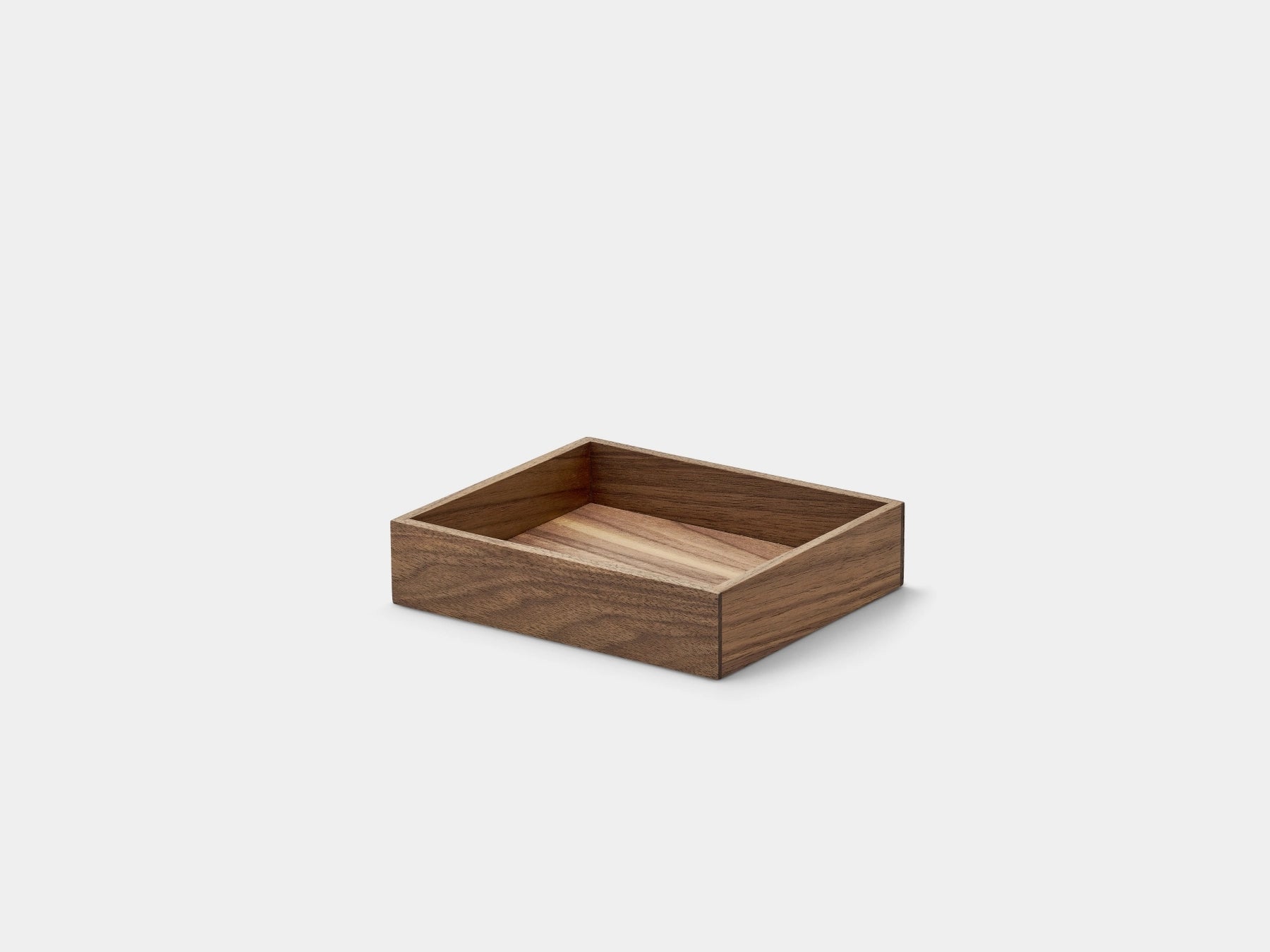 Wooden tray on a white background | walnut, M
