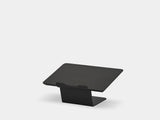 Wooden laptop stand on a white background | black, black