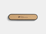 Oakywood to-do desk kit is lined with cork  with a logo engraved on it | black