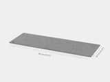 oakywood large grey felt desk mat empty view | grey, 90x30