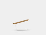 Wooden laptop stand on a white background | oak, white