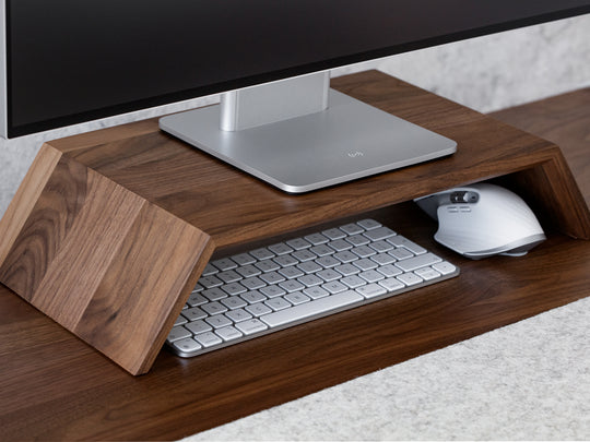 Wooden monitor stand