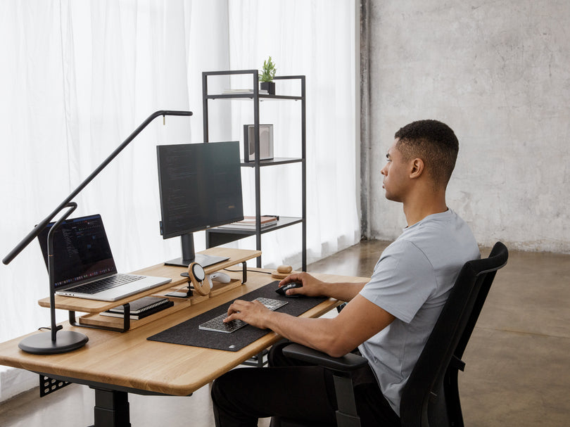 solid oak standing desk oakywood solid wood | oak, ,