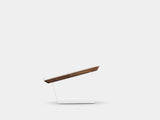 Wooden laptop stand on a white background | walnut, white