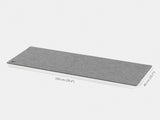 oakywood extra large grey felt desk mat empty view | grey, 100x40