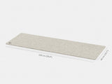 oakywood XL mat extra large stone grey felt desk mat empty view | stone grey, 100x40