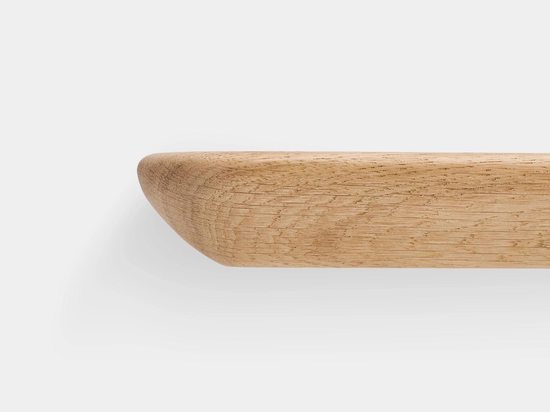Wooden shelf on a white background  | light oak,