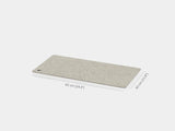 oakywood small stone grey felt desk mat empty view | stone grey, 62x30