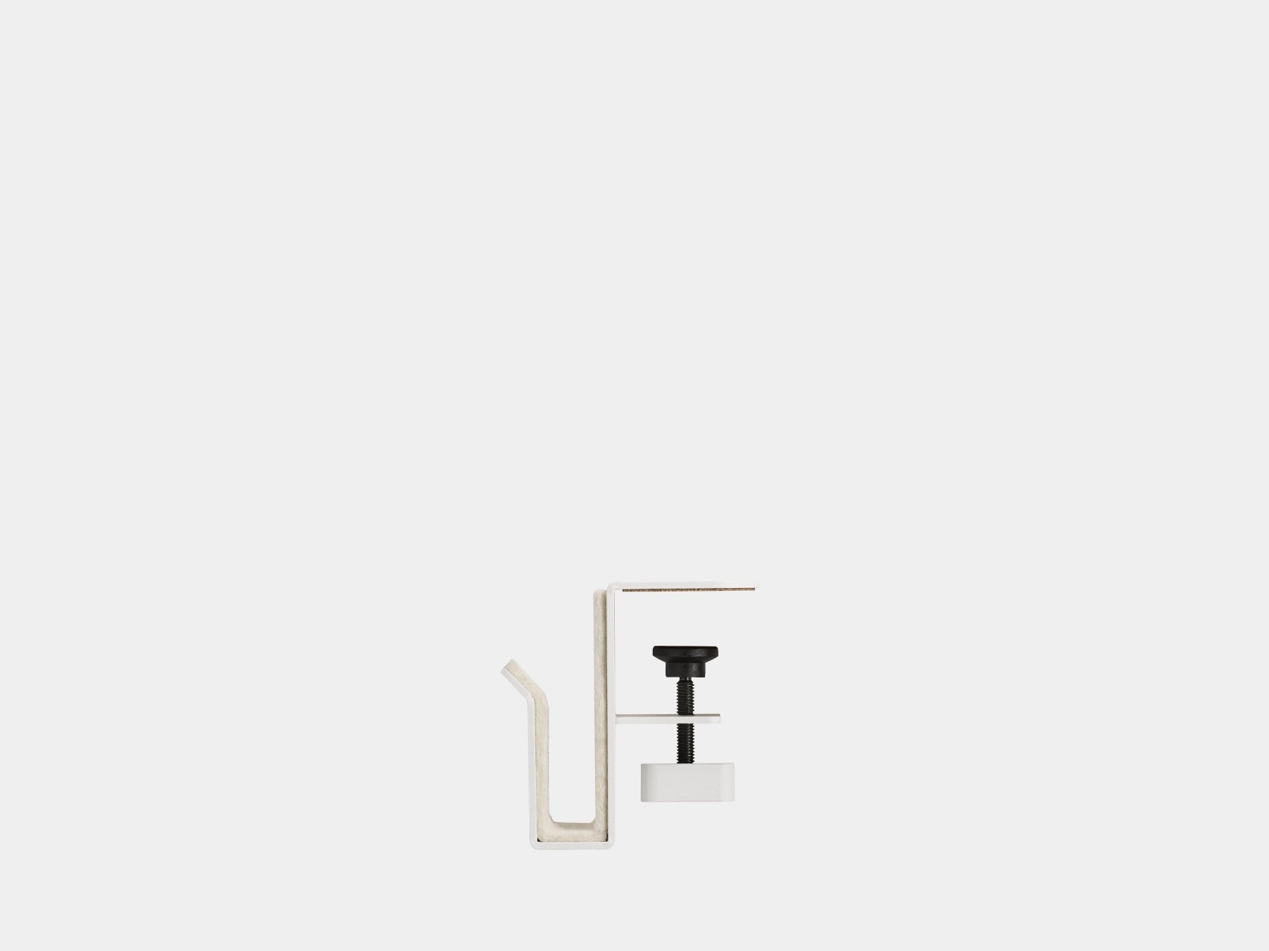 laptop vertical desk shelf mount| white