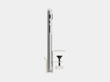 laptop vertical desk shelf mount| white