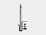 laptop vertical desk shelf mount| black
