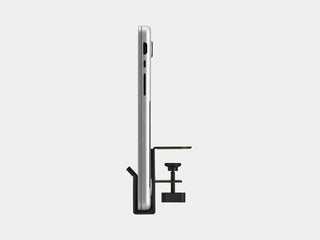 laptop vertical desk shelf mount| black