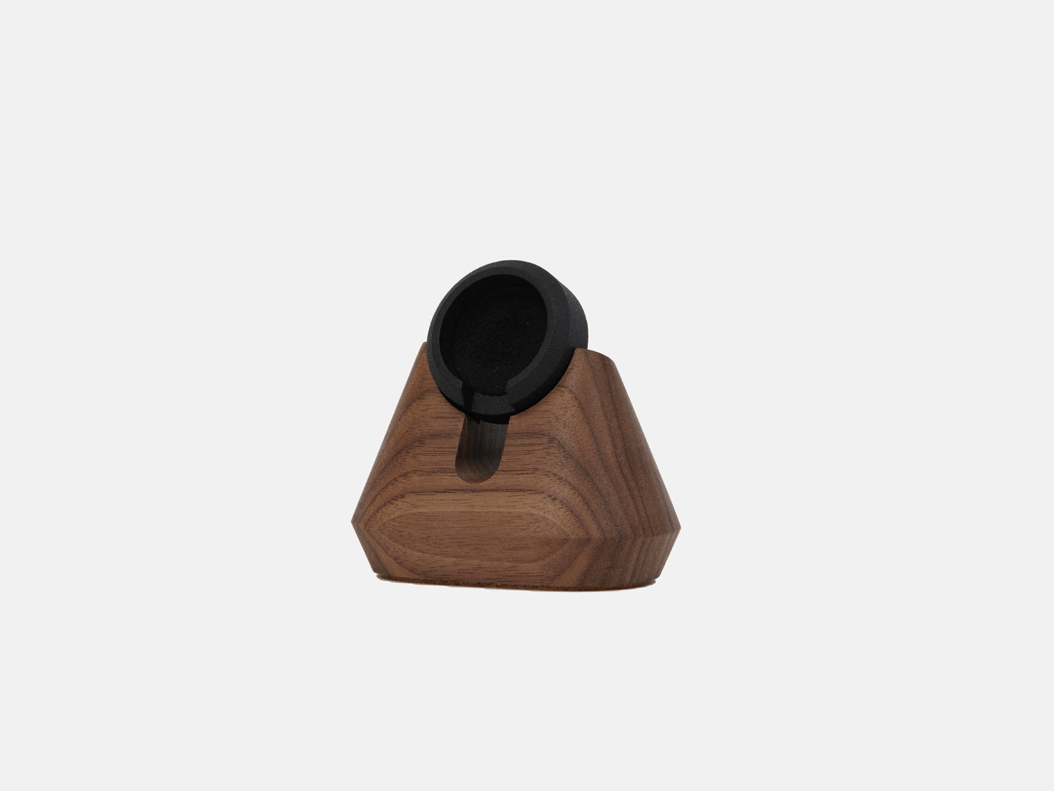 walnut magnetic charging apple watch stand - without charger | walnut