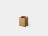 oakywood oak wooden cubic pot empty | oak