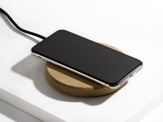 Slim Charging Pad - Chargeur sans fil en bois massif