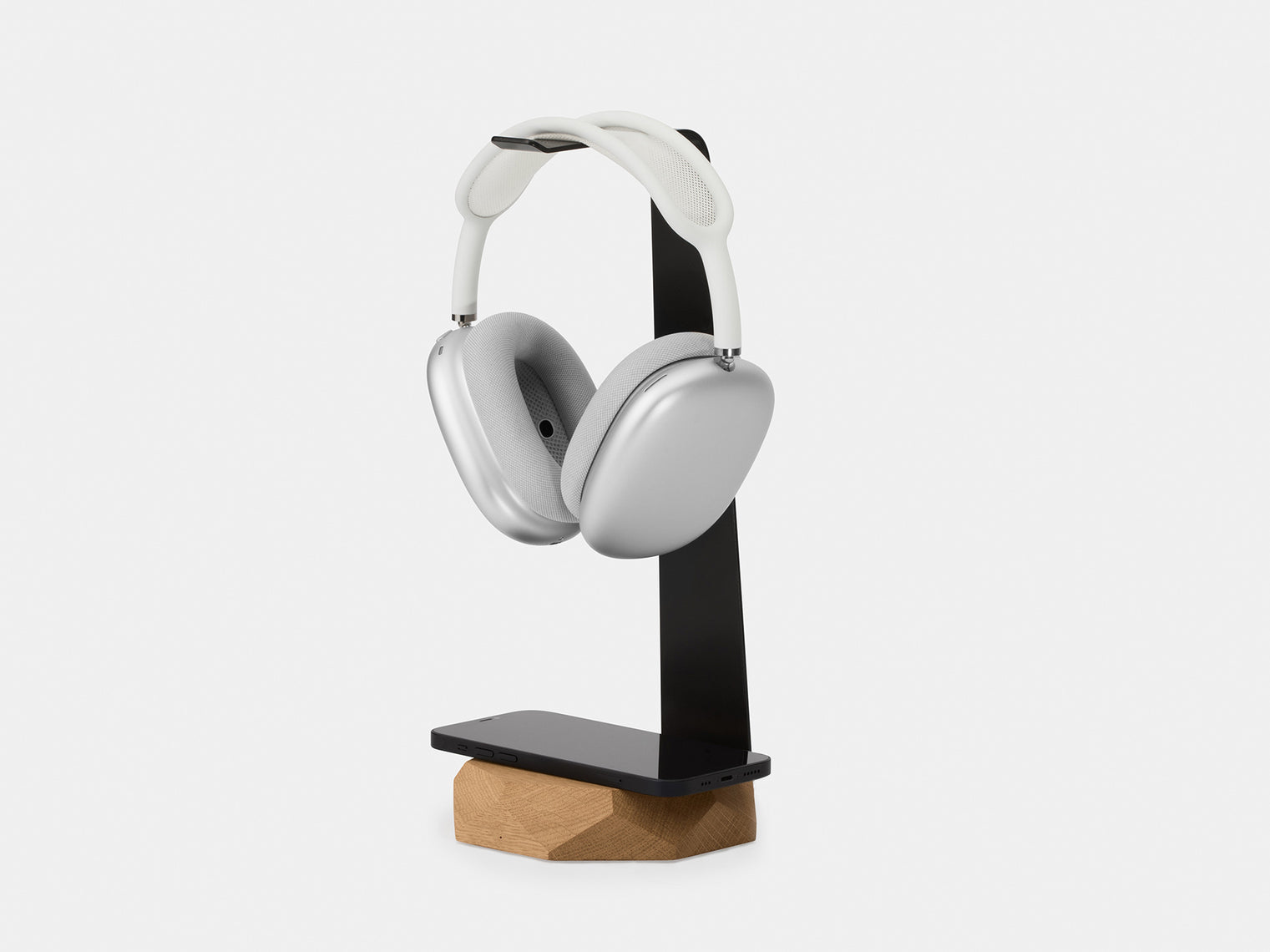 oak 2in1 Headphones Stand with Wireless Charger | oak