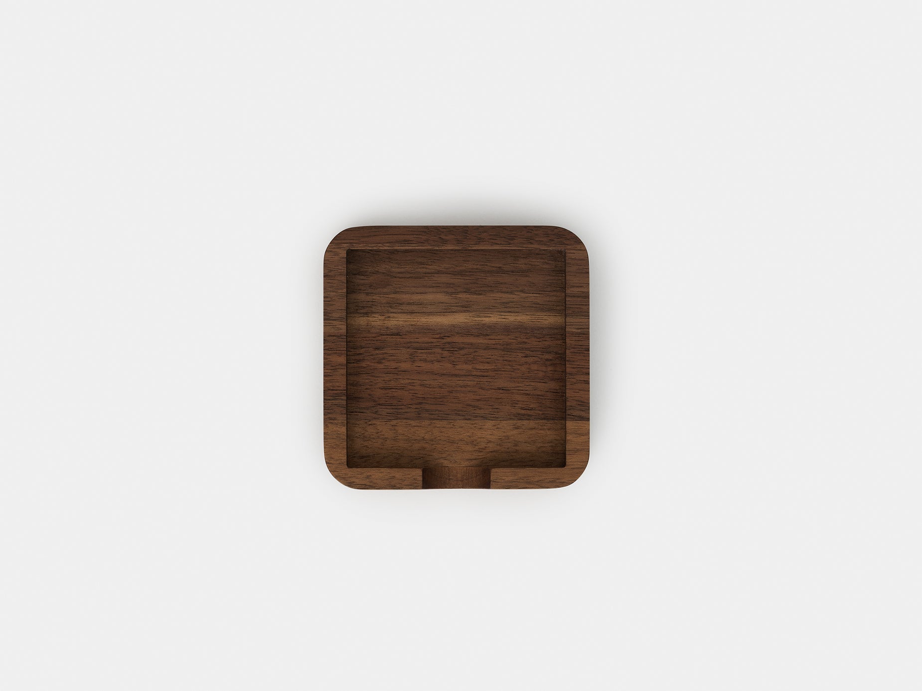 Oakywood OakyBlocks Sticky Notes Tray in walnut – functional tray for keeping notes tidy on your desk | walnut