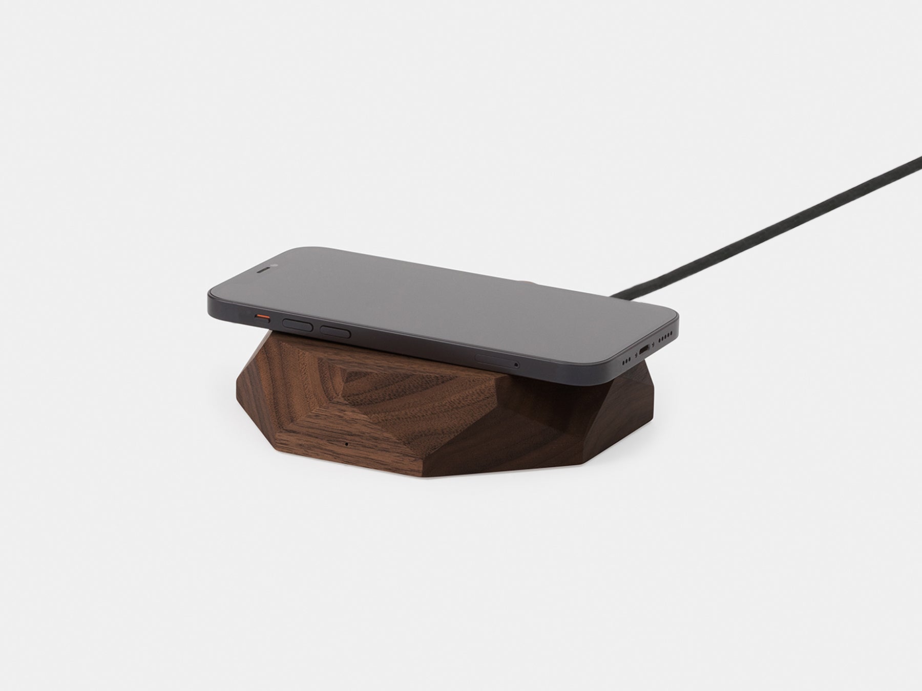 Geometric Charging Pad - Wooden Wireless Charger for iPhone