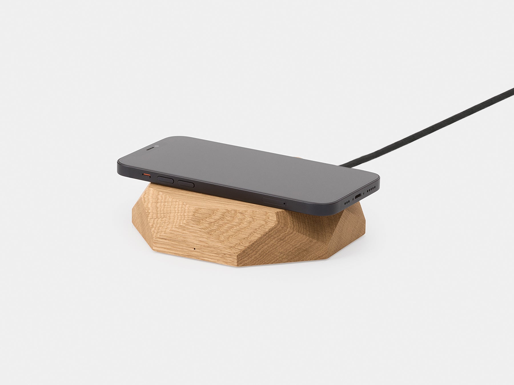 Geometric Charging Pad - Wooden Wireless Charger for iPhone