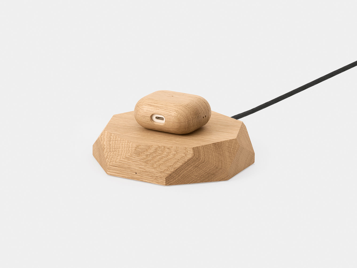 Geometric Charging Pad - Wooden Wireless Charger for iPhone