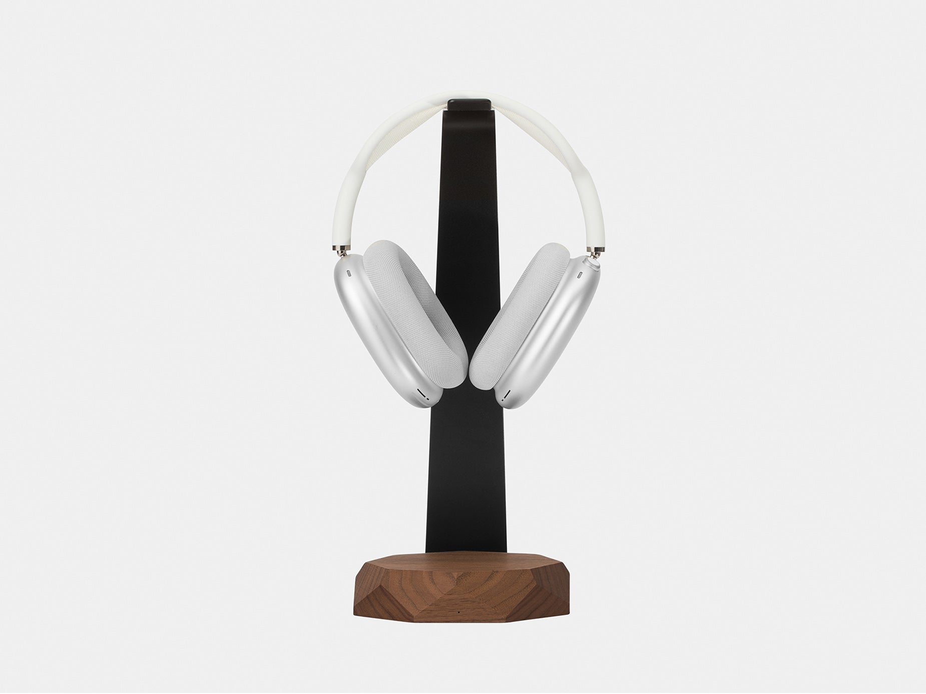 walnut 2in1 Headphones Stand with Wireless Charger | walnut