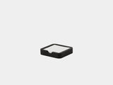 Oakywood OakyBlocks Sticky Notes Tray in black – minimalist black wooden tray for desktop notes | black