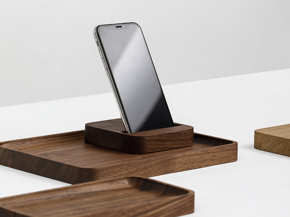 Wooden iphone deals stand