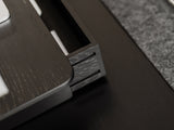 oakywood oak modular drawer with white base closeup | black, ,