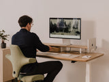 laptop vertical desk shelf mount| white
