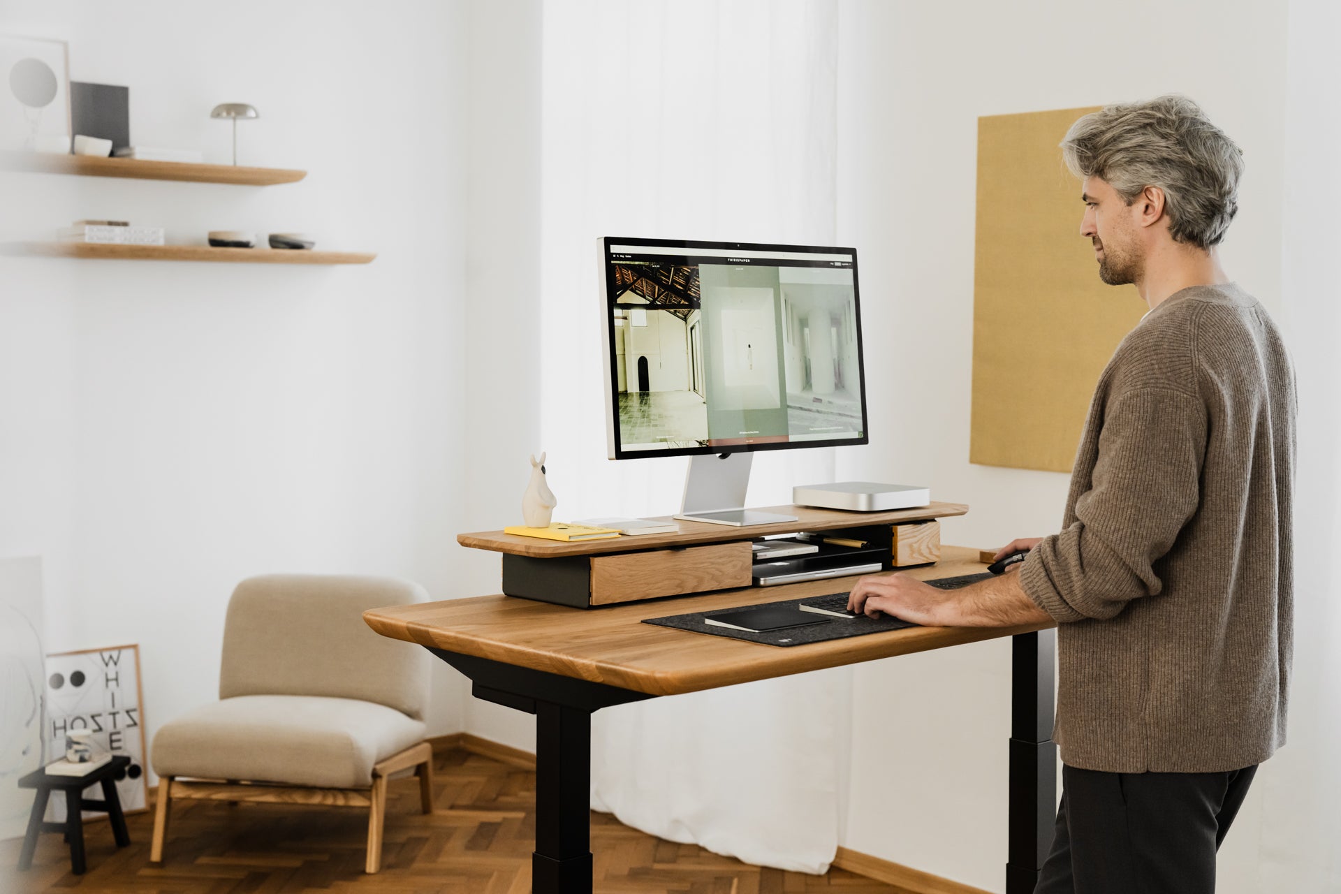 Laptop Stand - Wooden MacBook computer stand | Oakywood.shop