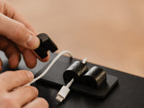 Easy to use magnetic Cable stop | black, 