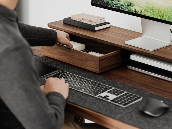 Oakywood Desk Shelf walnut veneer | walnut veneer,