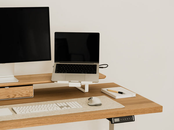 Oakywood Desk Shelf Bundle – Drawer & Laptop Stand – modern desktop shelf with integrated storage for office essentials |  , , 