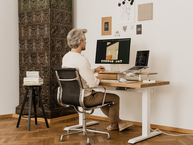 Oakywood Desk Shelf Bundle – Drawer & Laptop Stand – stylish wooden monitor riser and workspace organizer |  , , 