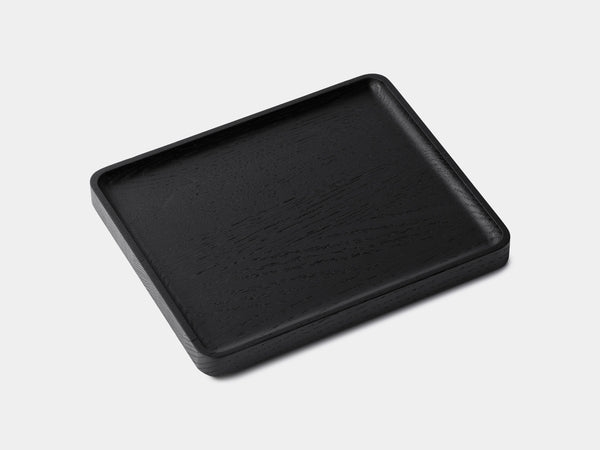 oakywood black wooden tray bundle medium tray | black