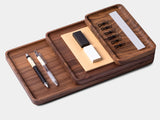 oakywood walnut wooden tray bundle top view | walnut