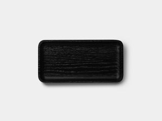 Oakywood Catchall Tray Mini in black – functional tray for desktop organization | black, large