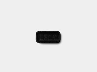 Oakywood Catchall Tray Mini in black – elegant dark wood tray for a tidy desk setup | black, small (2 pieces)