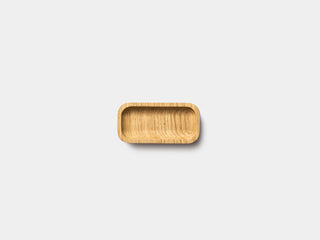 Oakywood Catchall Tray Mini in oak – elegant wooden tray for storing stationery and accessories | oak, small (2 pieces)