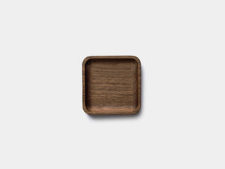Oakywood Catchall Tray Mini in walnut – stylish wooden tray for storing office supplies | walnut, medium